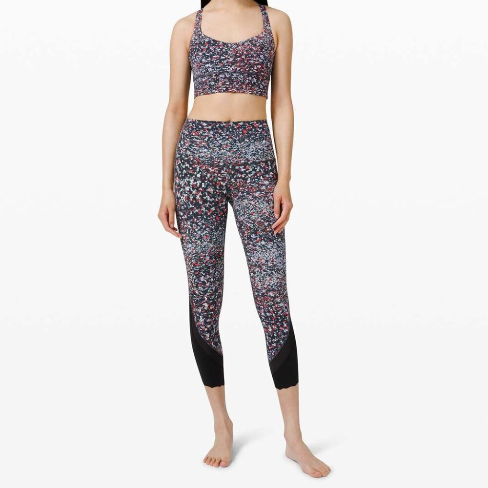 Lululemon Wunder Under High-Rise Crop 23"  Scallop Full-On Luxtreme